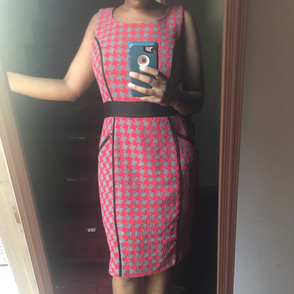 Business casual cute red dress